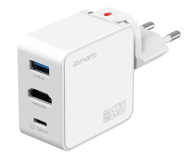 4smarts Ładowarka podróżna Flex Hub 65W GaN USB-C/USB-A/HDMI biały - 1486742 - zdjęcie 1